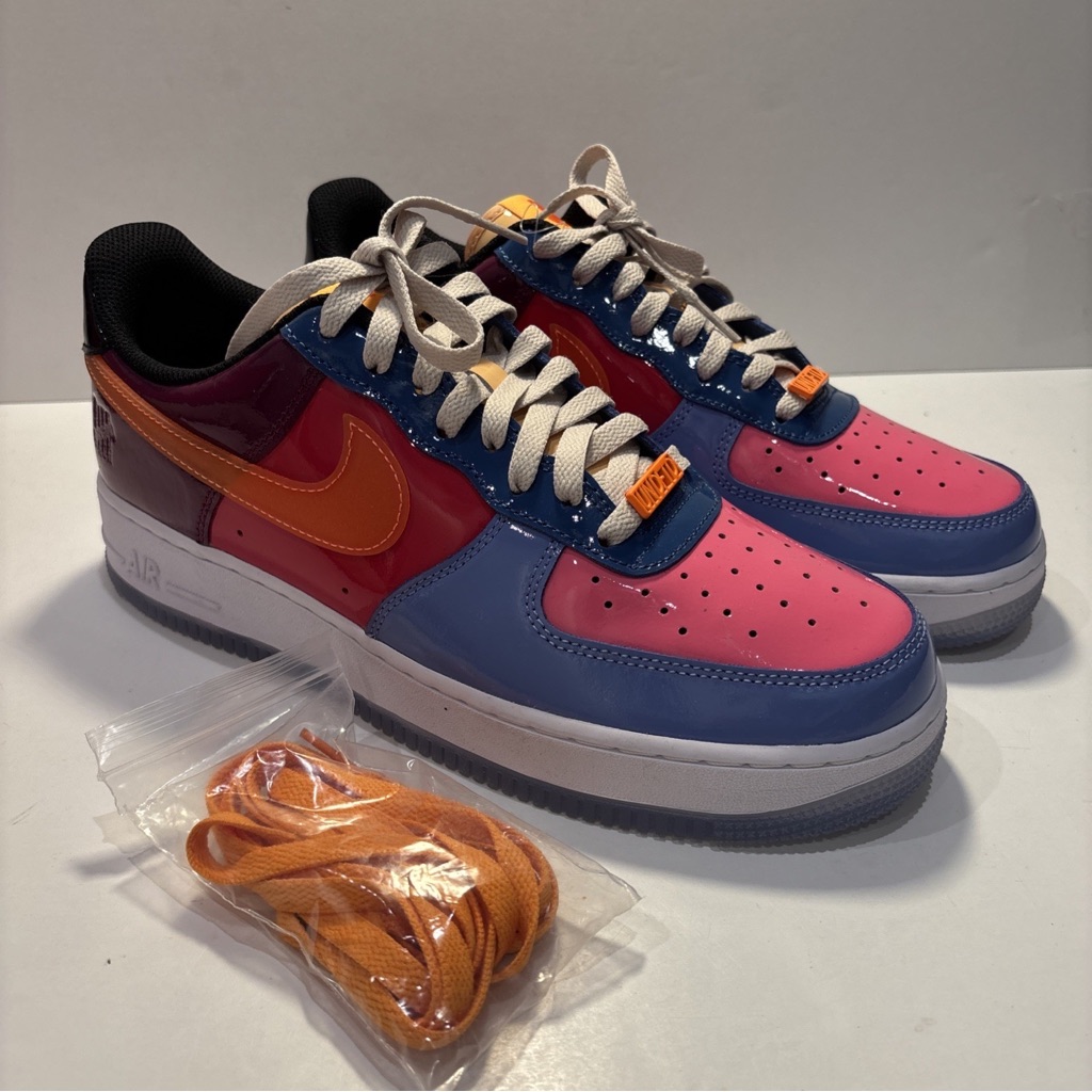 New Nike Undefeated X Air Force 1 Low Total Orange Box